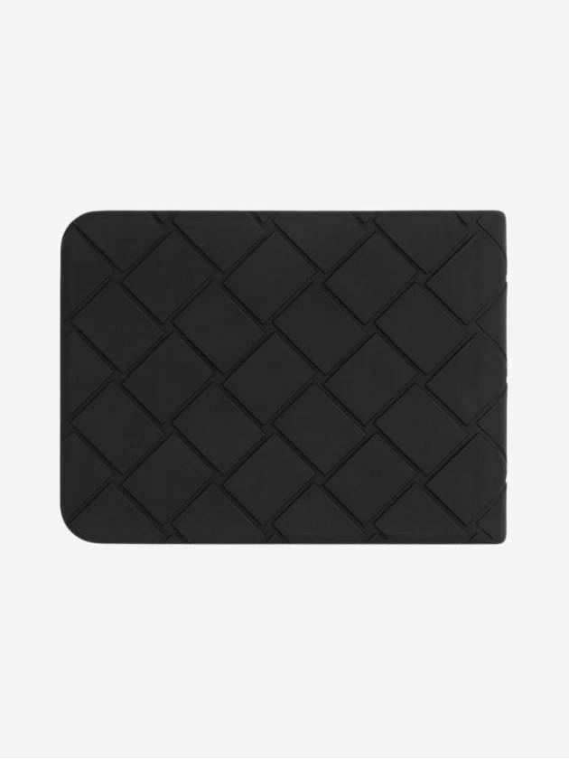 Intrecciato Rubber Half Wallet Black - BOTTEGA VENETA - BALAAN 8