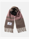 Striped Alpaca Mohair Muffler Pink - MARNI - BALAAN 2