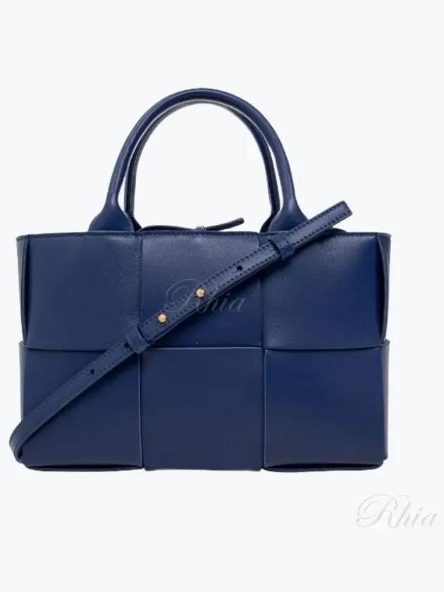 Arco Mini Tote Bag Navy - BOTTEGA VENETA - BALAAN 2