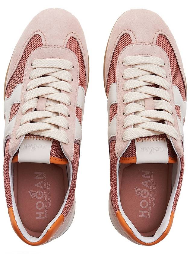 Women's OlympiaN Z Low Top Sneakers Pink - HOGAN - BALAAN.