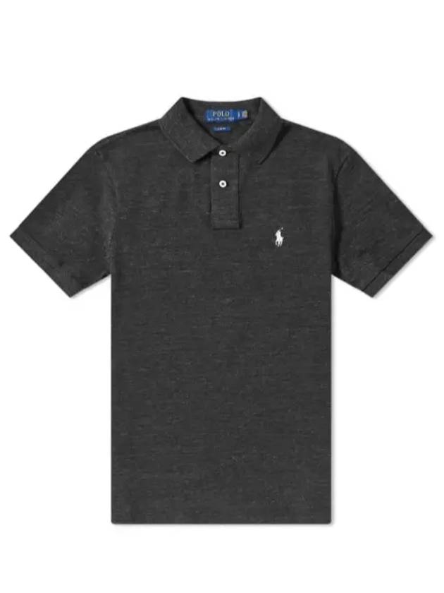 Embroidered Pony Logo White Polo Shirt Black - POLO RALPH LAUREN - BALAAN 2