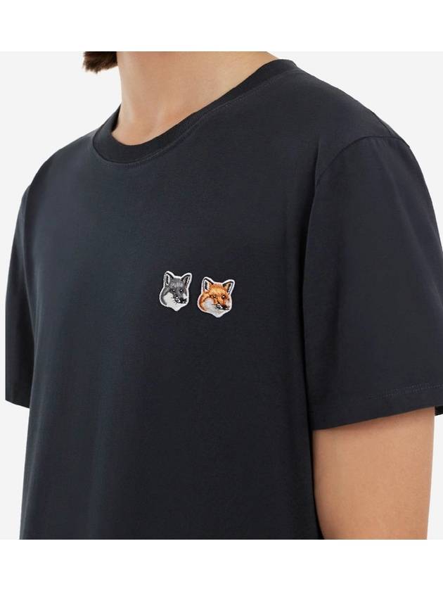 Double Fox Head Patch Short Sleeve BU00103 T Shirt BU00103KJ0008 - MAISON KITSUNE - BALAAN 5