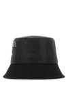 Logo Micro Stud Bucket Hat Black - PRADA - BALAAN 2