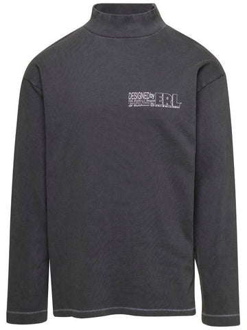 Grey Pullover With Printed Logo In Cotton Unisex - ERL - BALAAN 1