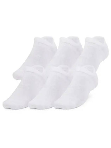 Unisex Essential Cushion No Show Socks 6 Pairs 1387057 100 - UNDER ARMOUR - BALAAN 1