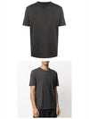 Men's Back Stitch Round Neck Short Sleeve T-Shirt Anthracite - MAISON MARGIELA - BALAAN 5