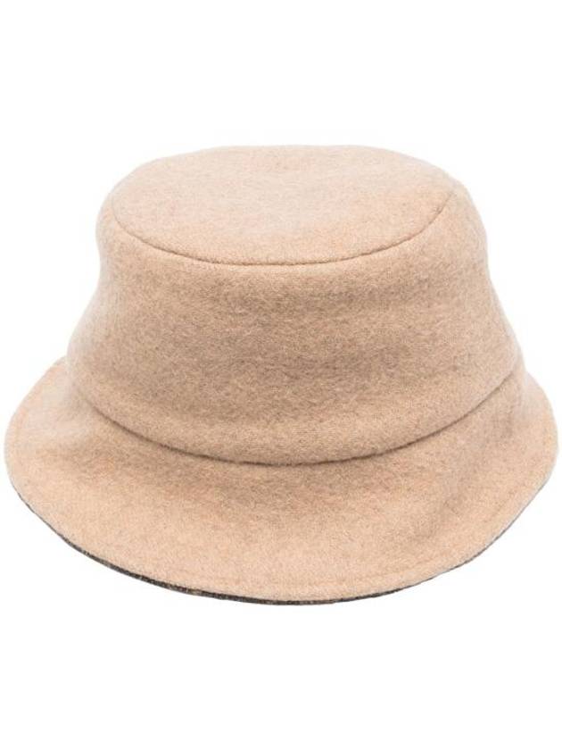 FF Logo Wool Bucket Hat Camel - FENDI - BALAAN 2