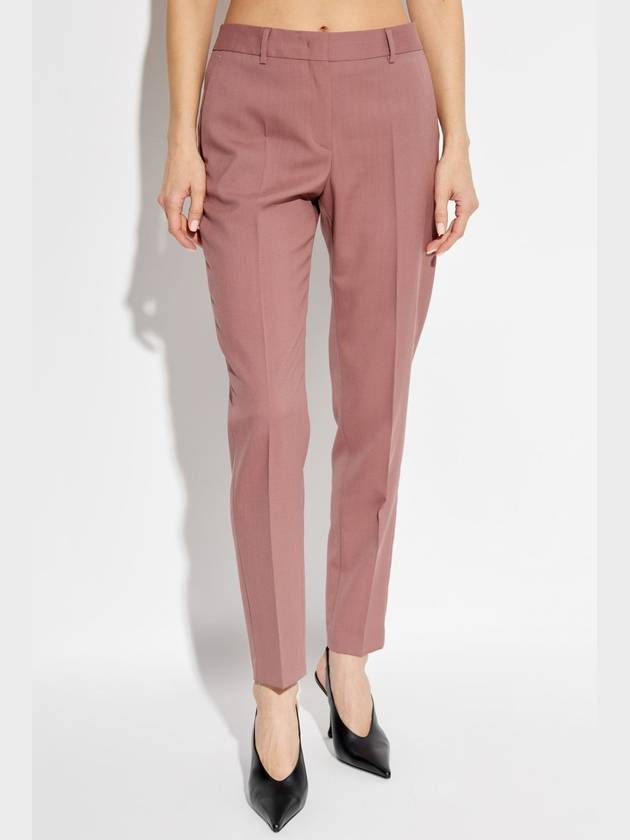 PS Paul Smith Wool Trousers With Pleats, Women's, Pink - PAUL SMITH - BALAAN 3