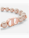 Petit CD Chain Pearl Bracelet Pink Gold - DIOR - BALAAN 3