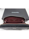 Classic zipper coin purse caviar black silver AP0216 - CHANEL - BALAAN 5