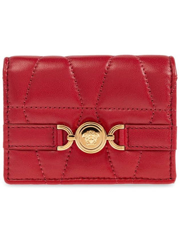 Versace Leather Wallet, Women's, Red - VERSACE - BALAAN 1