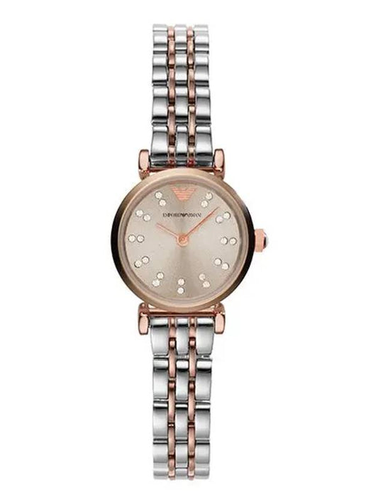 Giani Two Tone Dial Watch Silver Rose Gold - EMPORIO ARMANI - BALAAN 2