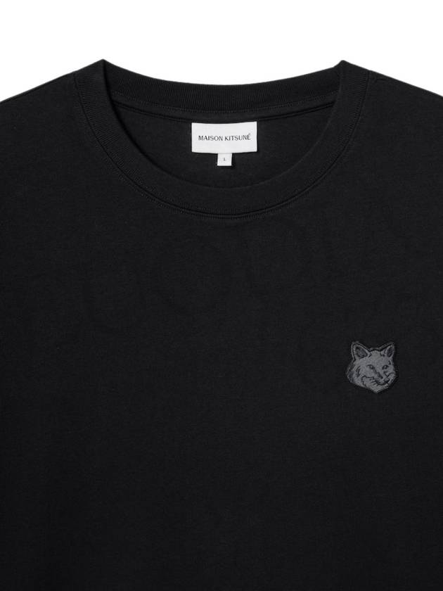 Bold Fox Head Patch Oversized Short Sleeve T-Shirt Black - MAISON KITSUNE - BALAAN 4