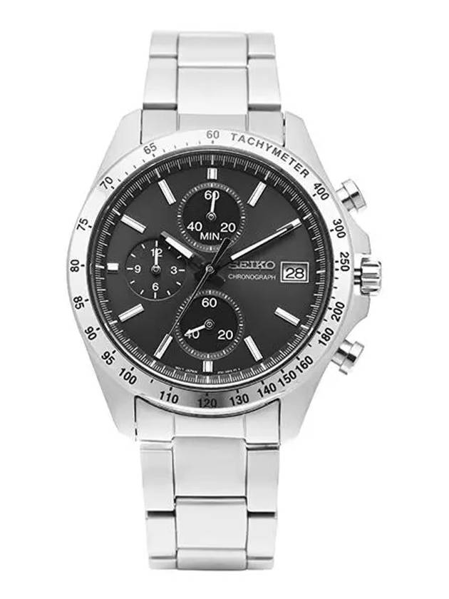 Spirit Chronograph Tachymeter Watch Black - SEIKO - BALAAN 3