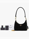 Re-Edition Velvet Mini Bag Black - PRADA - BALAAN 4