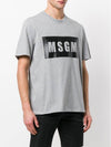 Box logo tshirt gray MM67 - MSGM - BALAAN 4