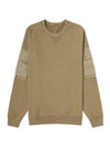 Multi-pocket Snap Crew Neck Sweatshirt Green - TEN C - BALAAN 1