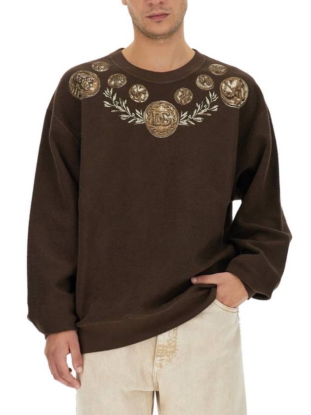 Sweater G9AHSTG7JO6 M1213 BROWN - DOLCE&GABBANA - BALAAN 5