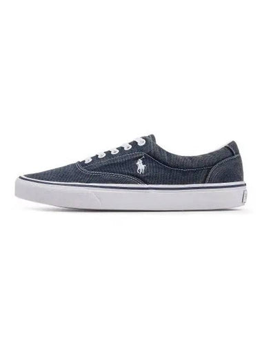 Kitten wash canvas sneakers navy - POLO RALPH LAUREN - BALAAN 1