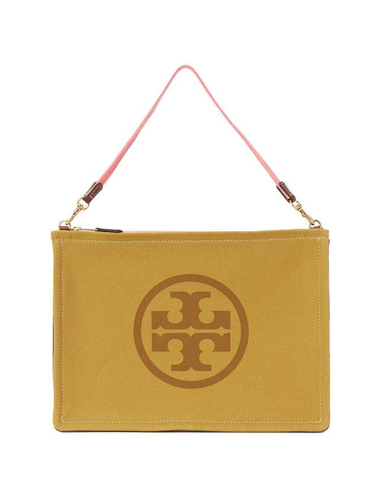 Ella Clutch Bag Mustard - TORY BURCH - BALAAN 2