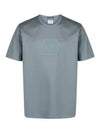 Metropolis Series Mercerized Jersey Logo Badge Short Sleeve T-Shirt Grey - CP COMPANY - BALAAN 2