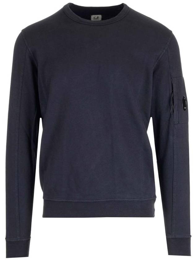 Lens Wappen Cotton Sweatshirt Navy - CP COMPANY - BALAAN.