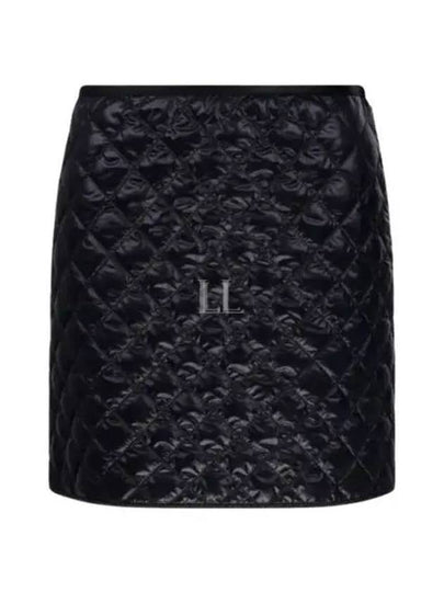 Padded Mini A-Line Skirt Black - MONCLER - BALAAN 2