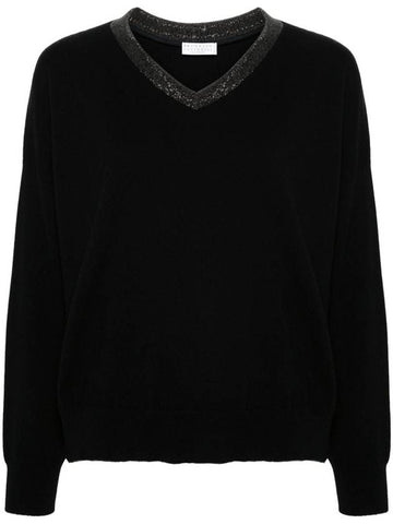 Brunello Cucinelli Sweaters Black - BRUNELLO CUCINELLI - BALAAN 1