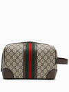 Savoy Toiletry Pouch Bag Beige - GUCCI - BALAAN 3