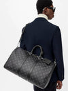 Keepall 45 Bandouliere Monogram Eclipse Duffel Bag Grey - LOUIS VUITTON - BALAAN 5