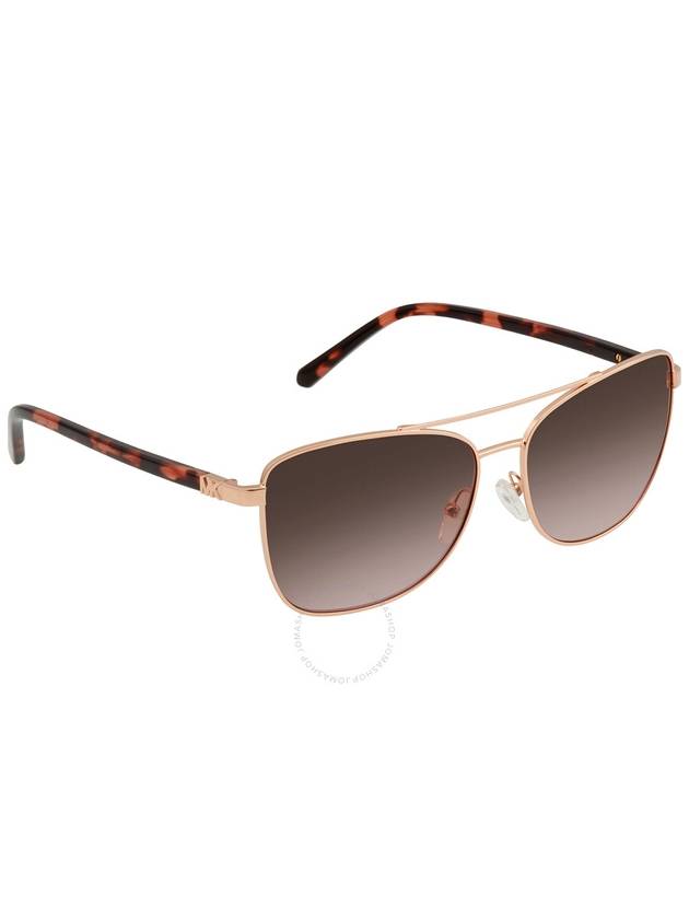 Michael Kors Stratton Brown Rose Gradient Pilot Ladies Sunglasses MK1096 110814 59 - MICHAEL KORS - BALAAN 1