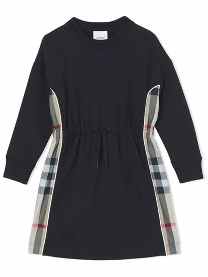 Kids Women s Check Panel Dress Black 8047627 - BURBERRY - BALAAN 2