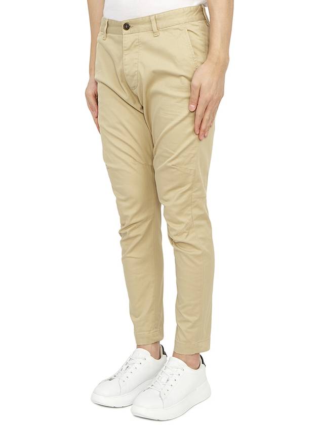 Cotton Sexy Straight Chino Pants Beige - DSQUARED2 - BALAAN 3