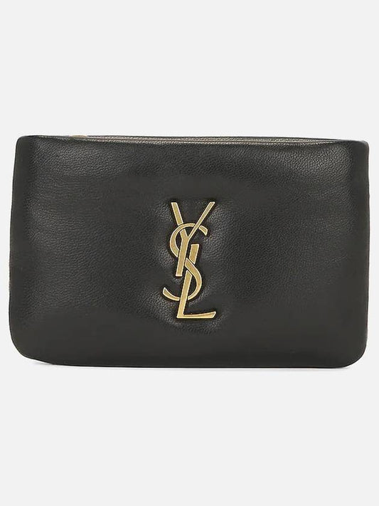 Calypso Zipped Card Wallet Black - SAINT LAURENT - BALAAN 2