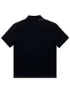 Heart Logo Polo Shirt Black - AMI - BALAAN 3