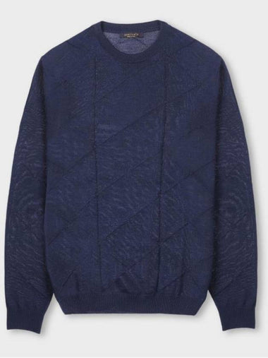 Made In Italy Marino Wool Round Knit F SNIT60 NA - PANICALE - BALAAN 1