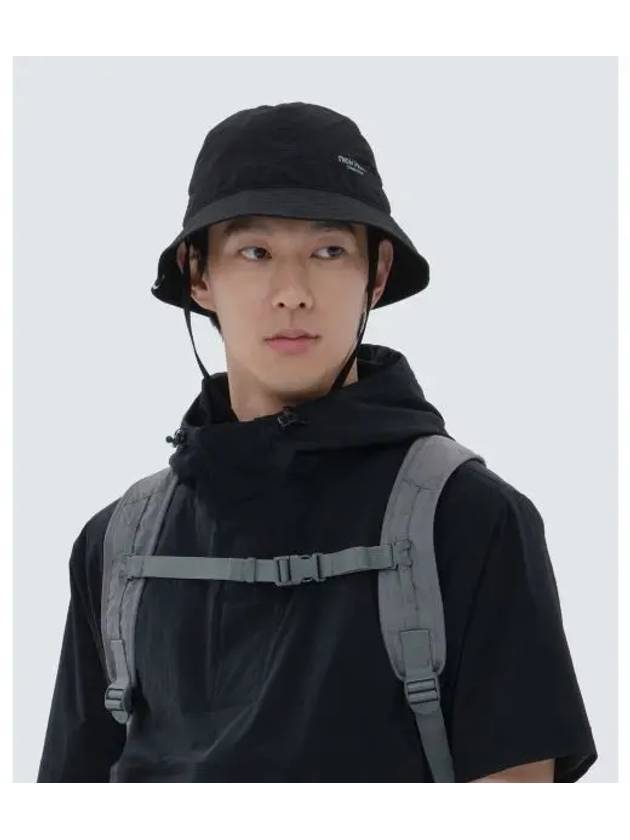 Taslan 6 Panel Bucket Hat Black S24SUFBH11 - SNOW PEAK - BALAAN 1