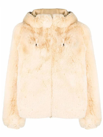 Women's Reversible Fur Shearling Beige mfpou00743 - MAJE - BALAAN 1