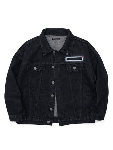 BBD Empty Logo Denim Jacket Black - BLACKBLOND - BALAAN 1