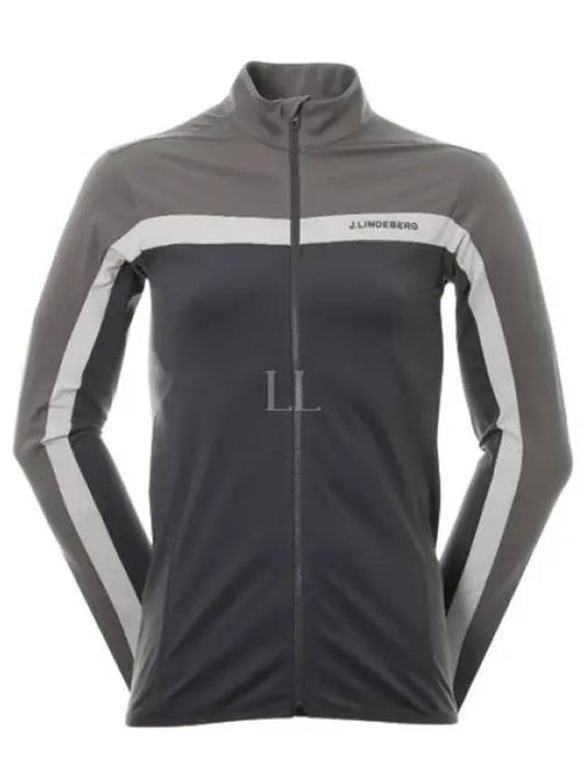 Men's Jarvis Mid Layer Logo Jacket Gray - J.LINDEBERG - BALAAN 2