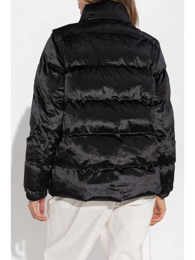 EA7 Emporio Armani Padded Jacket With Detachable Sleeves, Women's, Black - EMPORIO ARMANI - BALAAN 4