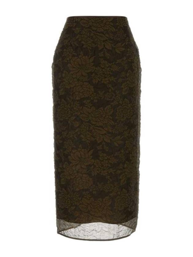 Cecilia Bahnsen Women s Uka Midi Skirt 324RTW17012 BROWN BPG - CECILIE BAHNSEN - BALAAN 1