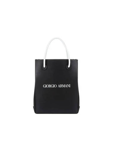 Women s Logo Print Leather Small Black - GIORGIO ARMANI - BALAAN 1