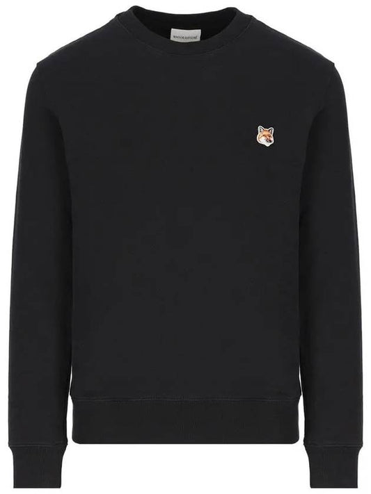 Fox Head Patch Regular Sweatshirt Black - MAISON KITSUNE - BALAAN 2