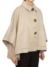 Vanadio Cashmere Cape Ivory - MAX MARA - BALAAN 6