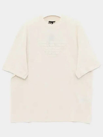 Men's Cotton Heavyweight Short Sleeve T-Shirt Ivory - EMPORIO ARMANI - BALAAN 2