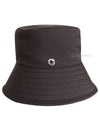 Zita Fisherman Bucket Hat Charcoal - LORO PIANA - BALAAN 3