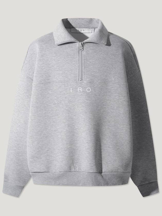 HONORE Overfit Half Zip Up Sweatshirt - IRO - BALAAN 1