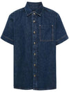 Gil Short Sleeve Shirt Stonewashed Indigo - A.P.C. - BALAAN 2