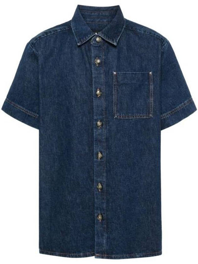 Gil Short Sleeve Shirt Stonewashed Indigo - A.P.C. - BALAAN 2